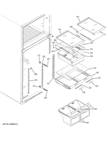05 - Fresh Food Shelves parts for Ge Refrigerator PTS18SHSVRSS from AppliancePartsPros.com