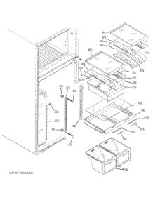 05 - Fresh Food Shelves parts for Ge Refrigerator PTS18SBSJRSS from AppliancePartsPros.com