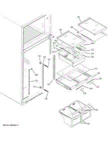 05 - Fresh Food Shelves parts for Ge Refrigerator PTS18SHSKRSS from AppliancePartsPros.com