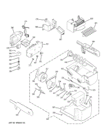 07 - Ice Maker & Dispenser parts for Ge Refrigerator PJE25PGTEFSV from AppliancePartsPros.com