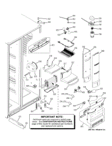 08 - Fresh Food Section parts for Ge Refrigerator PJE25PGTEFSV from AppliancePartsPros.com
