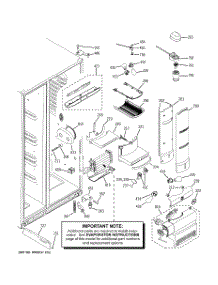 07 - Fresh Food Section parts for Ge Refrigerator PJE25MGTEFKB from AppliancePartsPros.com