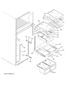 05 - Fresh Food Shelves parts for Ge Refrigerator PTS18SBSWRSS from AppliancePartsPros.com