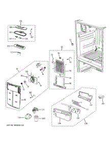 06 - Fresh Food Section parts for Ge Refrigerator GFSF6KKXABB from AppliancePartsPros.com