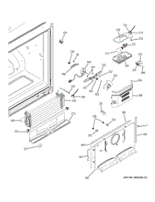 02 - Freezer Section parts for Ge Refrigerator GDSC0KBXARWW from AppliancePartsPros.com