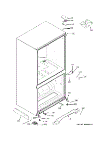 06 - Case Parts parts for Ge Refrigerator GDSL0KCXARLS from AppliancePartsPros.com
