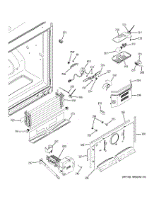 02 - Freezer Section parts for Ge Refrigerator GFSF2KEXACC from AppliancePartsPros.com