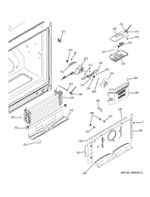 02 - Freezer Section parts for Ge Refrigerator GBSC3HBXARBB from AppliancePartsPros.com