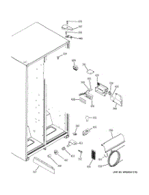 06 - Fresh Food Section parts for Ge Refrigerator GSE25KETGFBB from AppliancePartsPros.com
