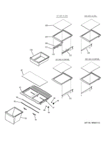 04 - Fresh Food Shelves parts for Ge Refrigerator GTH21KCWAWW from AppliancePartsPros.com