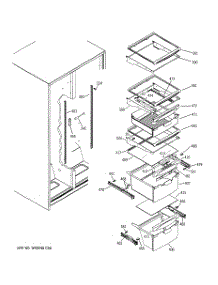 07 - Fresh Food Shelves parts for Ge Refrigerator ESH25JFXBWW from AppliancePartsPros.com