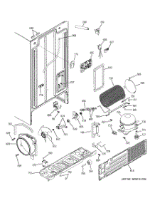 08 - Sealed System & Mother Board parts for Ge Refrigerator ESL25JFXBLB from AppliancePartsPros.com