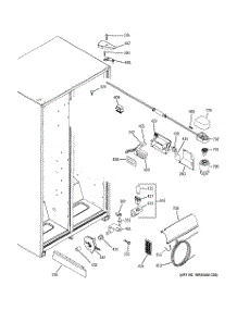 06 - Fresh Food Section parts for Ge Refrigerator SSH25KFXAWW from AppliancePartsPros.com