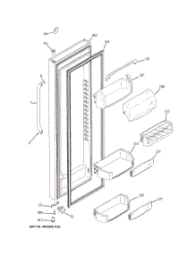 02 - Fresh Food Door parts for Ge Refrigerator GSHS5KGXBCSS from AppliancePartsPros.com