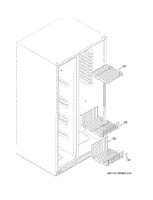 05 - Freezer Shelves parts for Ge Refrigerator GSHS5KGXBCSS from AppliancePartsPros.com