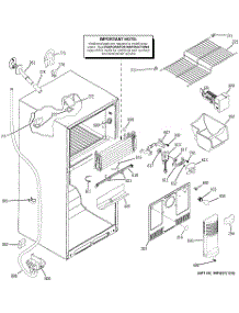 02 - Freezer Section parts for Ge Refrigerator GTS18SHXARSS from AppliancePartsPros.com