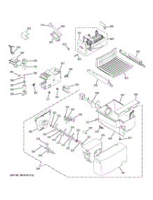 05 - Ice Maker & Dispenser parts for Ge Refrigerator GSE22KETEFWW from AppliancePartsPros.com