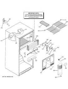 02 - Freezer Section parts for Ge Refrigerator GTS18SBXARSS from AppliancePartsPros.com