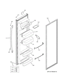 02 - Fresh Food Door parts for Ge Refrigerator GSE22KETEFSS from AppliancePartsPros.com