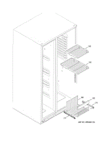 05 - Freezer Shelves parts for Ge Refrigerator GSHF6PHXBEWW from AppliancePartsPros.com