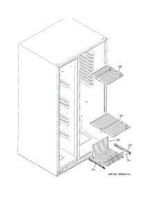 05 - Freezer Shelves parts for Ge Refrigerator GSHS5MGXBESS from AppliancePartsPros.com