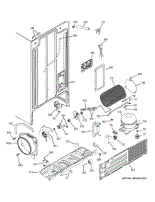 08 - Sealed System & Mother Board parts for Ge Refrigerator GSE25KETCFWW from AppliancePartsPros.com