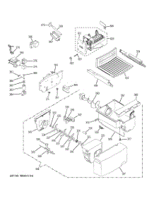 05 - Ice Maker & Dispenser parts for Ge Refrigerator ESH22JFXABB from AppliancePartsPros.com