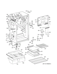 02 - Cabinet parts for Ge Refrigerator GTS17FCSARWW from AppliancePartsPros.com