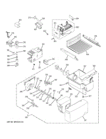 05 - Ice Maker & Dispenser parts for Ge Refrigerator ESH25JFXABB from AppliancePartsPros.com