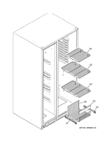 05 - Freezer Shelves parts for Ge Refrigerator PSSC6KGWACC from AppliancePartsPros.com