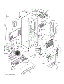 02 - Cabinet parts for Ge Refrigerator GDS20KBSCBB from AppliancePartsPros.com