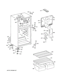 02 - Cabinet parts for Ge Refrigerator MTS17BBSELWW from AppliancePartsPros.com