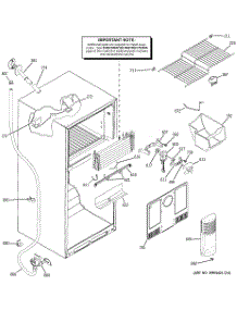 02 - Freezer Section parts for Ge Refrigerator GTS18ICSURWW from AppliancePartsPros.com