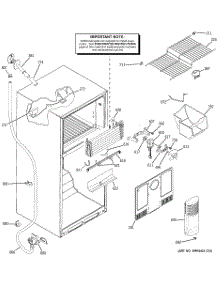 02 - Freezer Section parts for Ge Refrigerator GTS18IBSWRCC from AppliancePartsPros.com