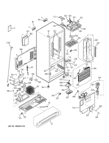 02 - Cabinet parts for Ge Refrigerator GBS20HBSCWW from AppliancePartsPros.com
