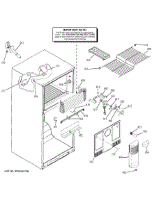 02 - Freezer Section parts for Ge Refrigerator GTH18SBTVRSS from AppliancePartsPros.com