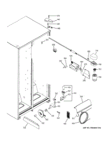 06 - Fresh Food Section parts for Ge Refrigerator SSH25KFTFWW from AppliancePartsPros.com