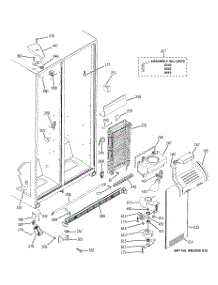 03 - Freezer Section parts for Ge Refrigerator ESL25JFWEBS from AppliancePartsPros.com