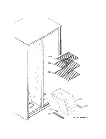 04 - Freezer Shelves parts for Ge Refrigerator GSE20IETCFBB from AppliancePartsPros.com