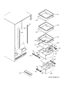 07 - Fresh Food Shelves parts for Ge Refrigerator GSE22KETCFSS from AppliancePartsPros.com