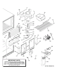 03 - Freezer Section parts for Ge Refrigerator GTS22ISSARSS from AppliancePartsPros.com