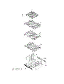 05 - Freezer Shelves parts for Ge Refrigerator GSS26KHWASS from AppliancePartsPros.com