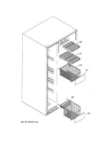 05 - Freezer Shelves parts for Ge Refrigerator GCE21LGWAFBB from AppliancePartsPros.com
