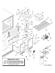 03 - Freezer Section parts for Ge Refrigerator GTS22ICSARWW from AppliancePartsPros.com