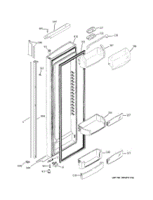 02 - Fresh Food Door parts for Ge Refrigerator GIE21LGWAFBB from AppliancePartsPros.com