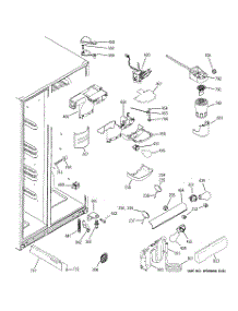 07 - Fresh Food Section parts for Ge Refrigerator GCE23LGWAFLS from AppliancePartsPros.com