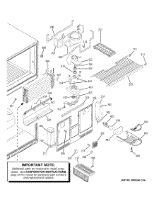 03 - Freezer Section parts for Ge Refrigerator GTS22KBPDRCC from AppliancePartsPros.com