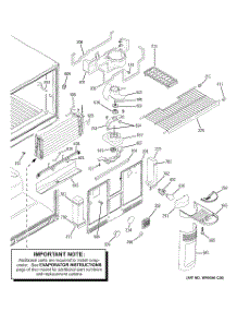 03 - Freezer Section parts for Ge Refrigerator ETS22SBSCRSS from AppliancePartsPros.com