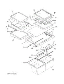 06 - Fresh Food Shelves parts for Ge Refrigerator ETS22SBSCRSS from AppliancePartsPros.com