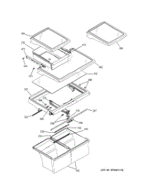 06 - Fresh Food Shelves parts for Ge Refrigerator GTL22JCPDRBS from AppliancePartsPros.com